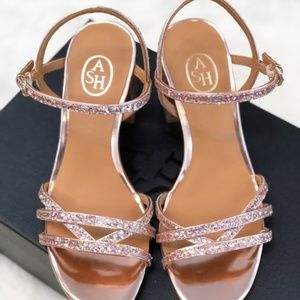 Ash Sparkle Rose Gold Sandal